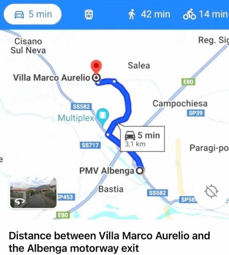 Villa Marco Aurelio Cisano sul Neva Ngoại thất bức ảnh